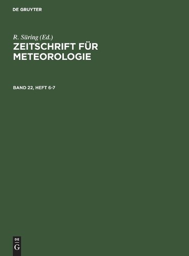 Zeitschrift für meteorologie - für,